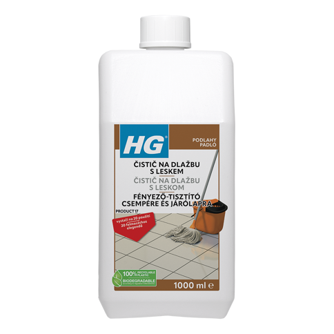 HG čistič na dlažbu s leskom