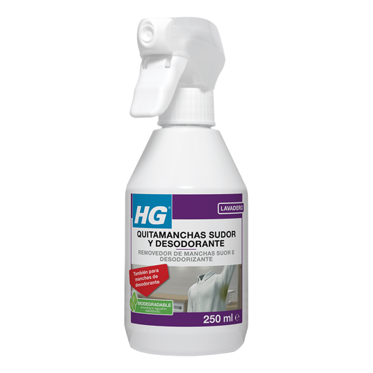 HG Removedor de manchas suor e desodorizante