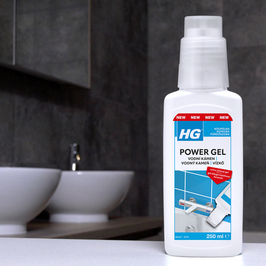 HG power gel na vodní kámen s aplikátorem
