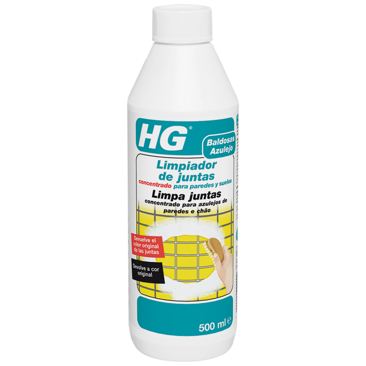 HG Limpiador para juntas concentrado, spray listo para usar para la limpieza  de las juntas, elimina la suciedad oxidada entre las baldosas de suelos y  paredes (spray de 500 ml) - 591050106 