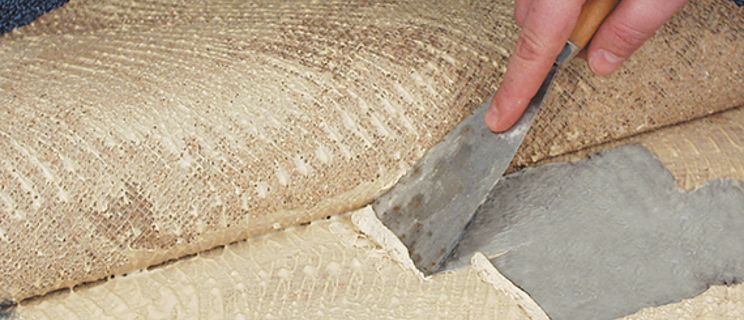 How to remove carpet glue