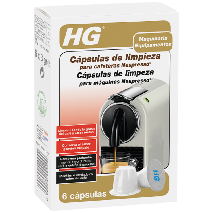følelse mock skildring HG Cápsulas de limpieza cafeteras Nespresso®| limpiar cafetera nespresso