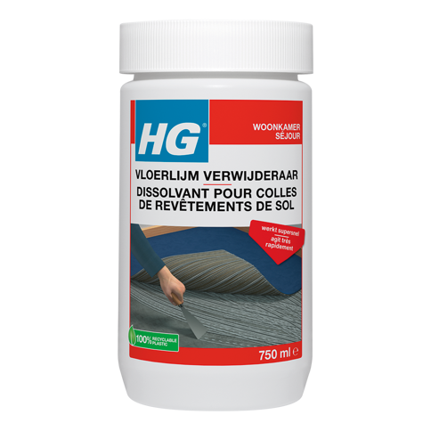 HG dissolvant pour colles de revêtements de sol