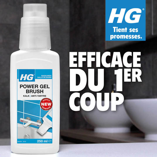 HG gel puissant brosse anti-tartre 