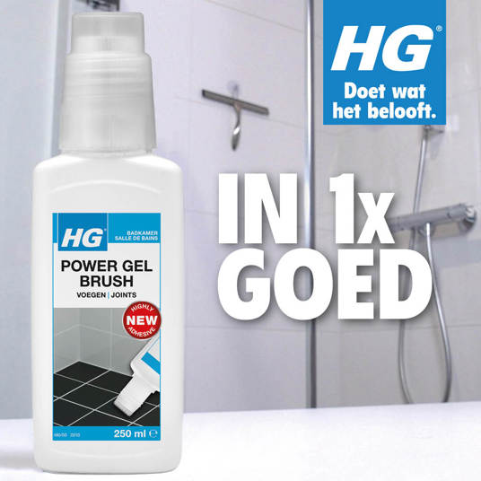 HG power gel brush voegen