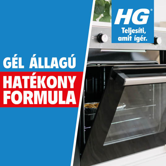 HG power gel - erős tisztítógél kefével sütőre
