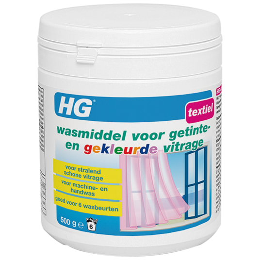 HG wasmiddel voor getinte en gekleurde vitrage