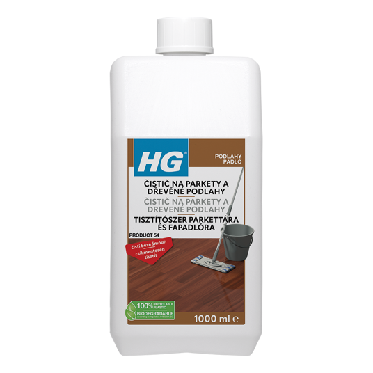 HG čistič na lakované parkety