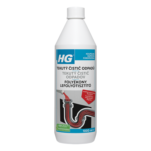 HG tekutý čistič odpadů 1l