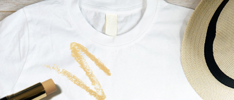 How to take foundation stains off clothes