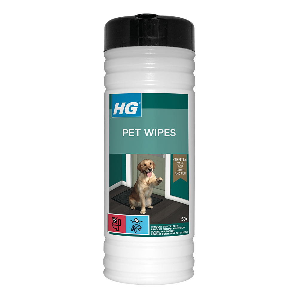 HG pet wipes the effective dog paw cleaner