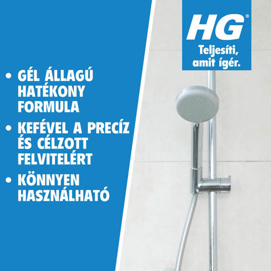 HG power gel - erős tisztítógél kefével vízkőre