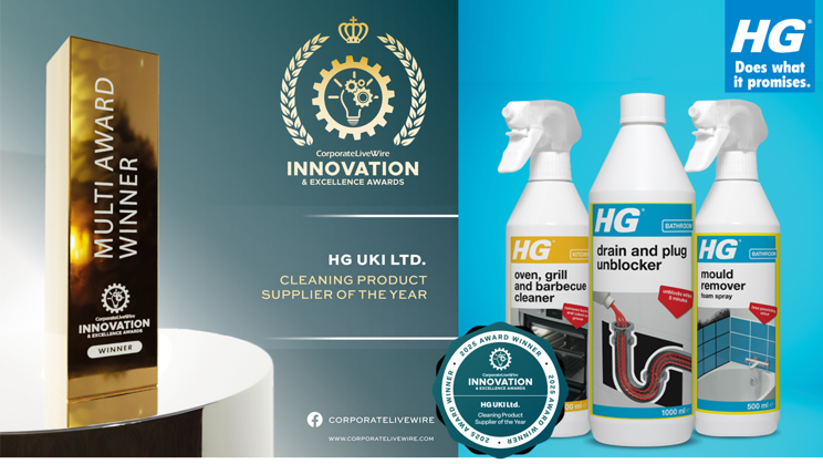Cleaning Product Supplier Award Corporate Live Wire Awards
