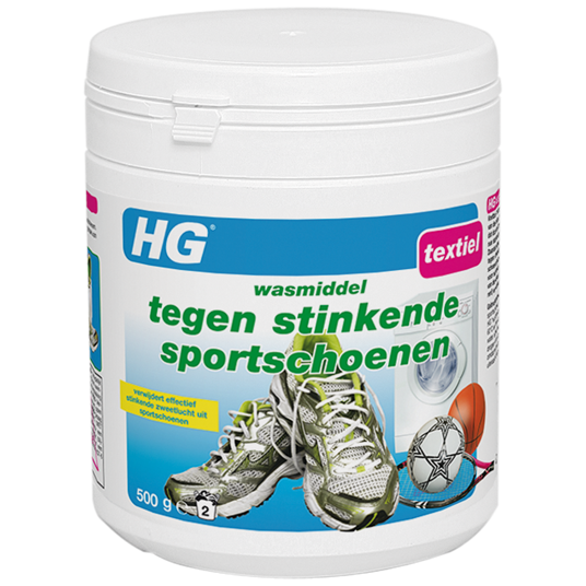 HG wasmiddel stinkende sportschoenen