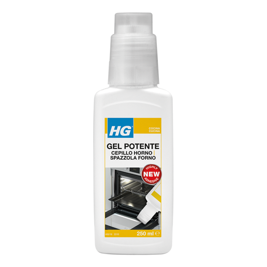 HG gel potente con cepillo para horno