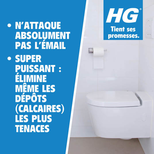 HG gel surpuissant pour les toilettes