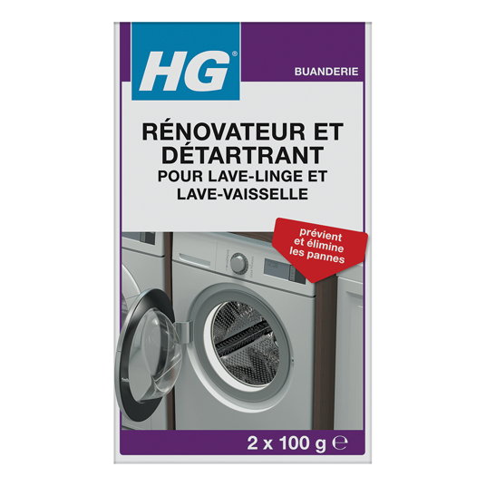 HG rénovateur et détartrant pour lave-linge et lave-vaisselle