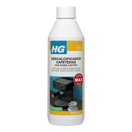 HG Descalcificador con ácido láctico cafeteras