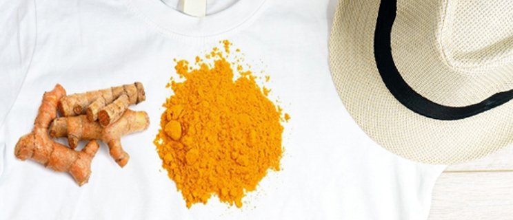 Kurkuma Flecken entfernen