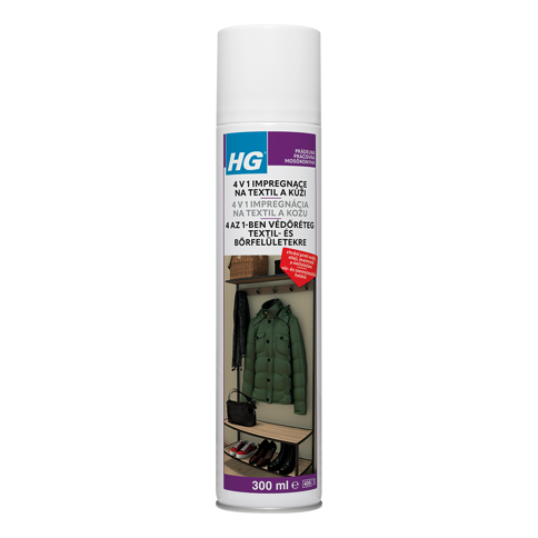HG ochrana 4 v 1 na textil a kůži
