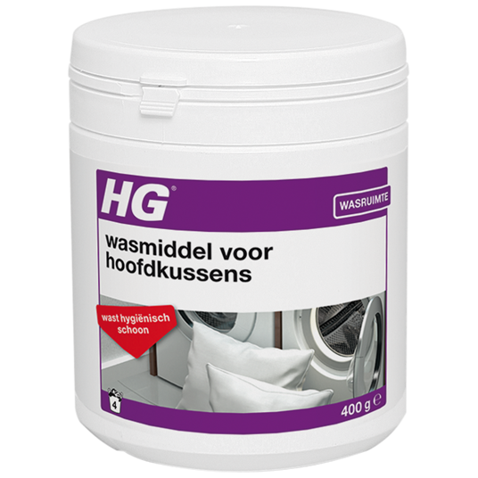 HG wasmiddel voor hoofdkussens