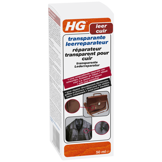 HG réparateur transparent pour cuir