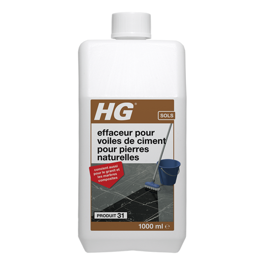HG effaceur pour voiles de ciment pour pierres naturelles