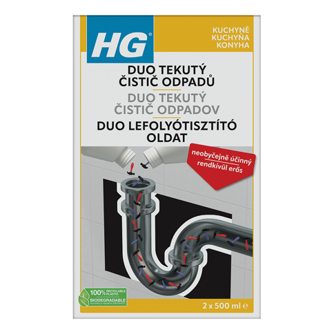 HG duo tekutý čistič odpadů
