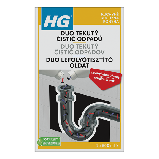 HG duo tekutý čistič odpadů