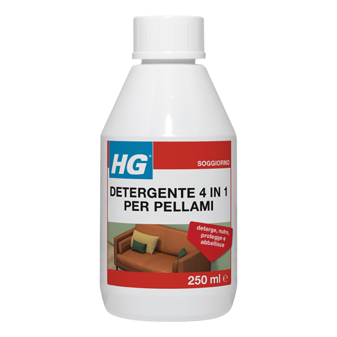 HG detergente 4 in 1 per pellami