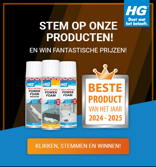 Stem op HG power foams als winnaar van Product van het Jaar 2024-2025 - Nederland