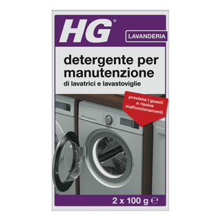HG detergente per manutenzione di lavatrici e lavastoviglie