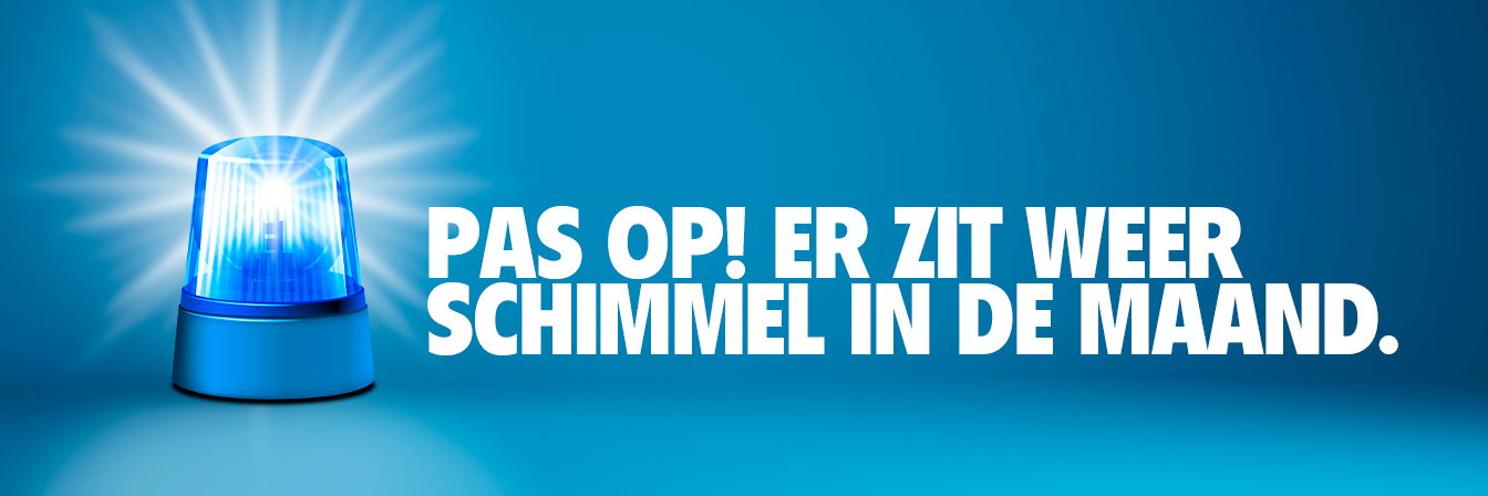 Schimmelmaand Website Banner Sirene