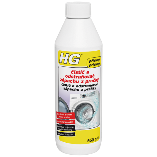 HG čistič a odstraňovač zápachu z práčky