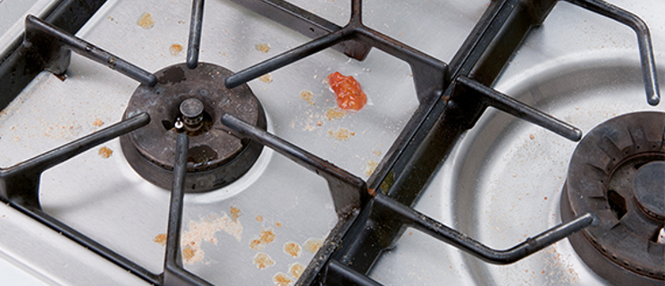 How to clean a stove top