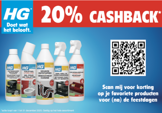 In één keer klaar voor (na) de feestdagen – én profiteer van 20% cashback!