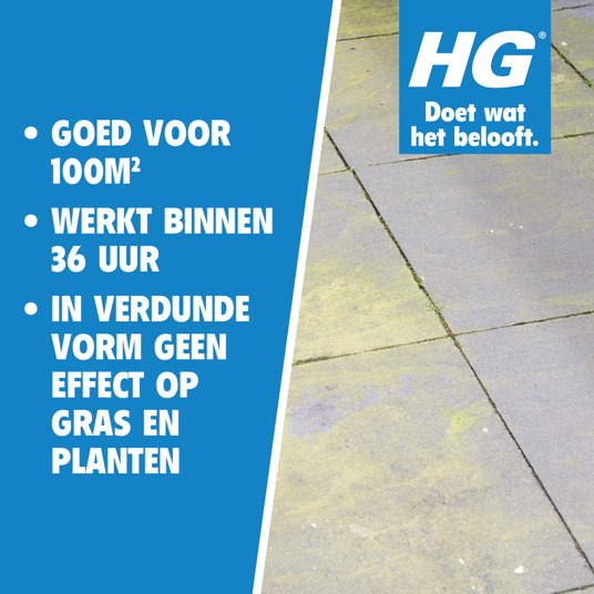 HG nettoyant des dépôts verdâtres