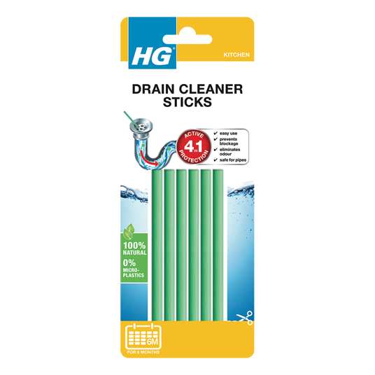 HG drain cleaner sticks