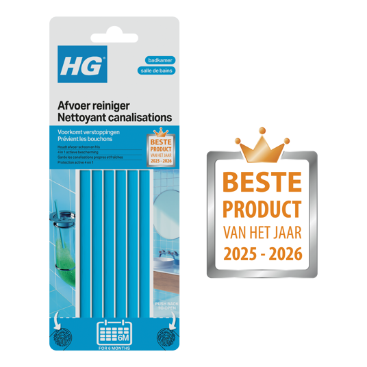 HG afvoerreiniger badkamer