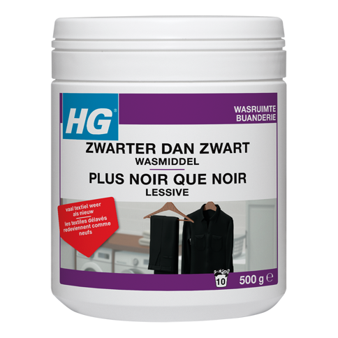 HG zwarter dan zwart wasmiddel