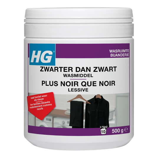 HG zwarter dan zwart wasmiddel