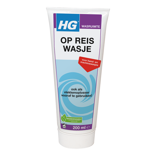HG op reis wasje