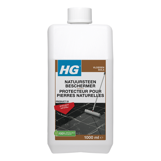 HG natuursteen beschermfilm met glans shine finish HG product 33