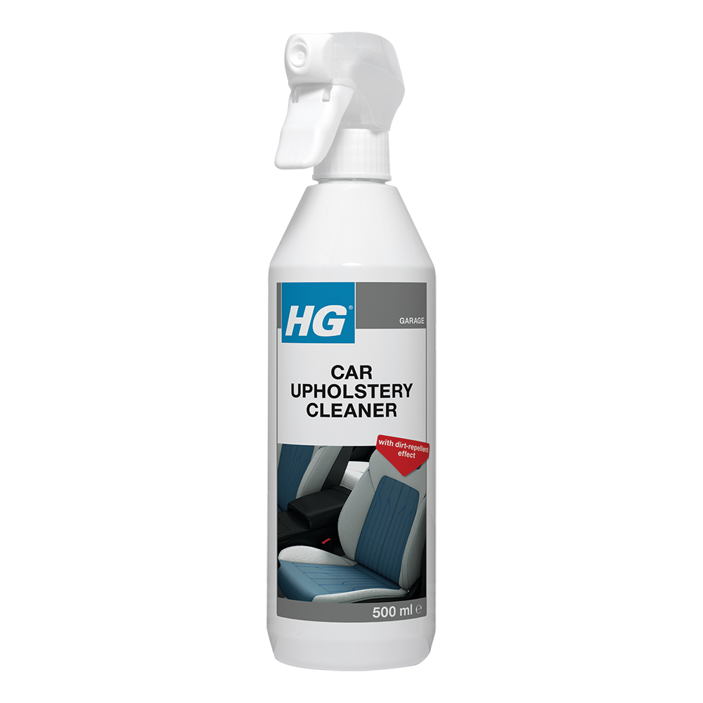 HG car upholstery cleaner cleans and removes stains