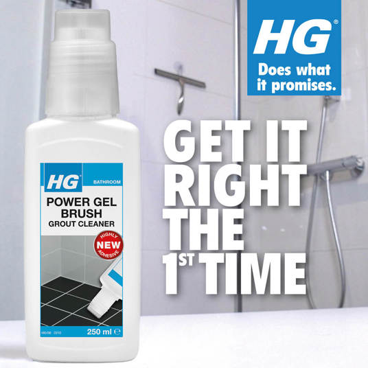  HG Power gel brush grout cleaner