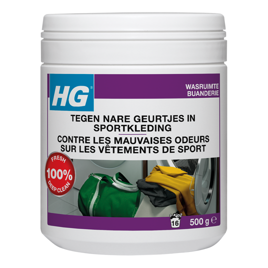 HG tegen nare geurtjes in sportkleding wasmiddeltoevoeging