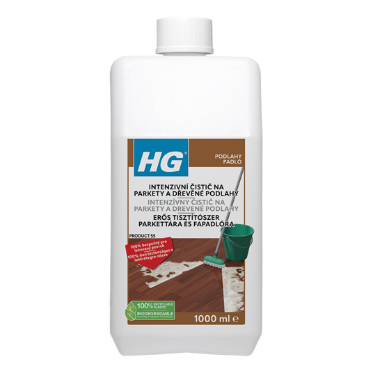 HG intenzívny čistič na lakované parkety