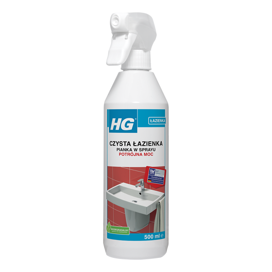 HG czysta łazienka – potrójna moc, pianka w sprayu 