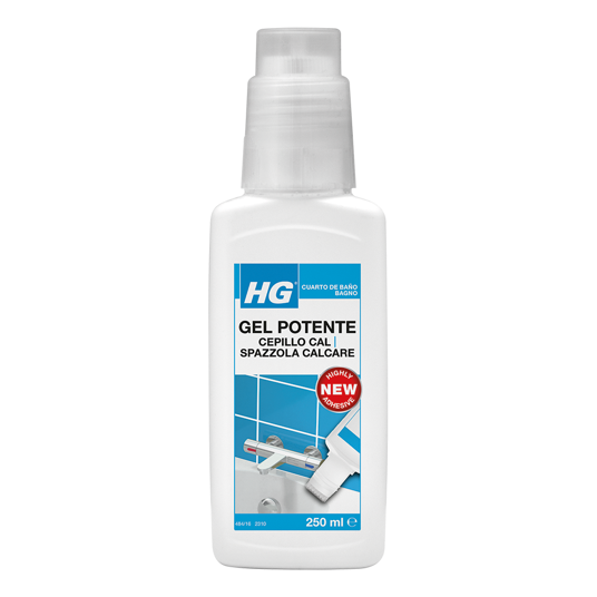 HG gel potente con spazzola per calcare