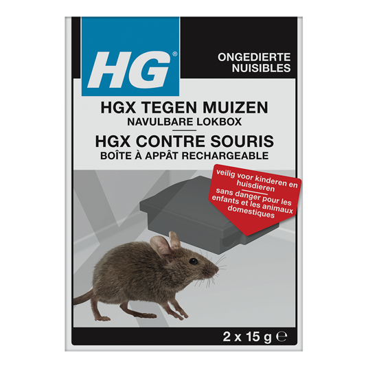 HGX contre souris boîte à appât rechargeable